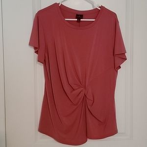 Work Blouse Knotted Front